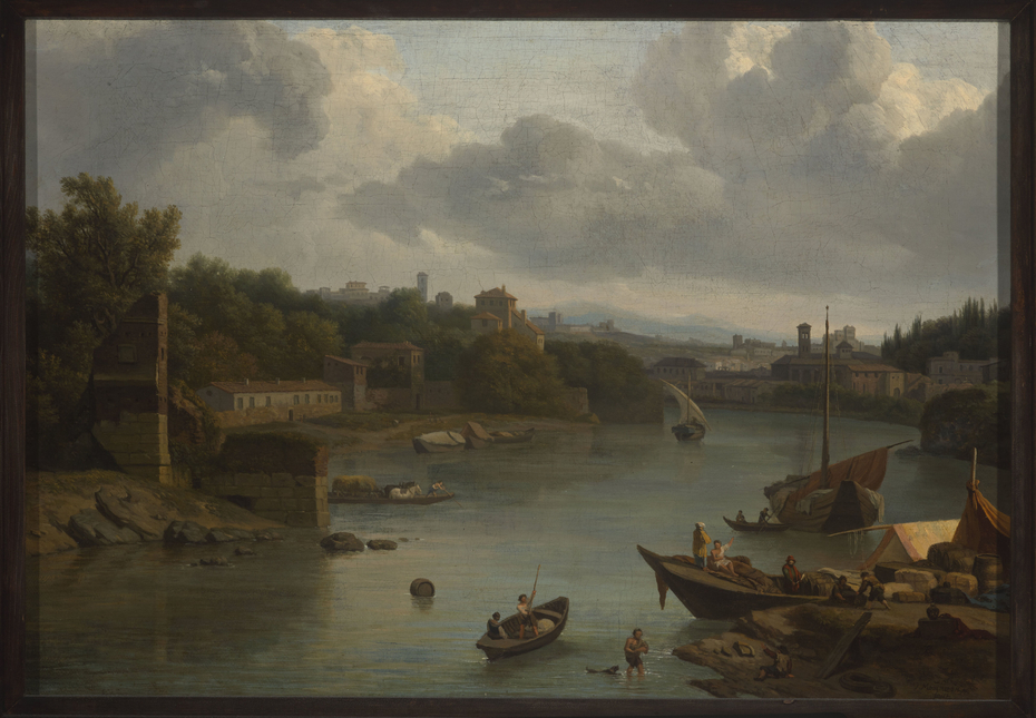 View of the Tiber from the south – Ripa Grande