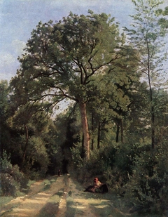 Ville d'Avray: Entrance to the Wood by Jean-Baptiste-Camille Corot