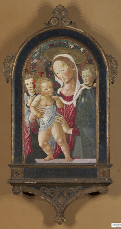 Virgin and Child with Two Angel by Pseudo-Pier Francesco Fiorentino