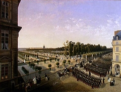 Vue du jardin des Tuileries by Jean-Louis Chéret