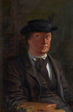 William Bell Scott, 1811 - 1890. Poet and artist (Self-portrait) by William Bell Scott