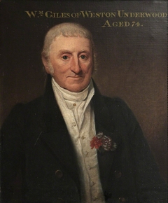 William Giles, Butler at Weston Underwood, aged 74 by Anonymous