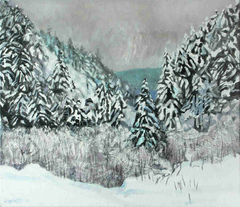 Winter Idyll (3) by Rudolf Rabatin