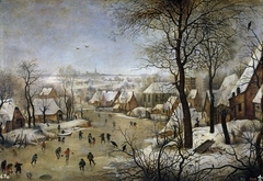 Winter Landscape with a Bird-trap by Pieter Breughel the Younger