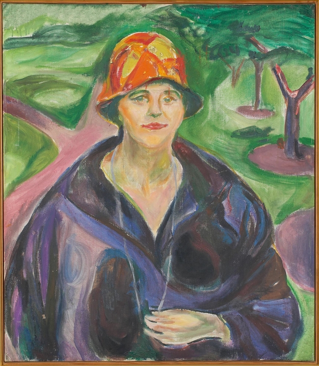 Woman In A Blue Coat Edvard Munch Artwork On Useum