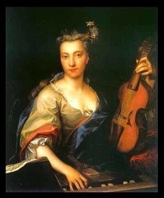 Woman with a Viola d’Amore (Portrait of Maria Helena Sabina Imhoff?) by Jan Kupecký