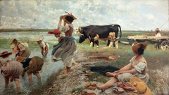 Women in the rice fields of Polesine