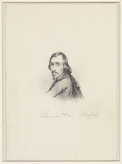 Zelfportret van François André Durlet by Franciscus Andreas Durlet