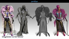 3D Character Modeling  & low poly game character by  3D Game Art Studio by GameYan Studio4
