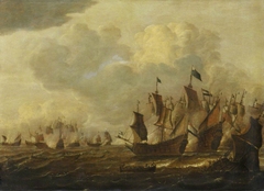A battle of the First Dutch War, 1652-1654 by Netherlandish School