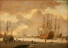 A Dutch Whaler and Other Vessels in the Ice by Adam Silo