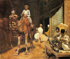 A Marketplace In Ispahan by Edwin Lord Weeks