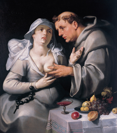 A Monk With a Beguine by Cornelis van Haarlem