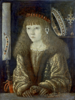 A young János Corvinus in 1486. by Baldassare Estense
