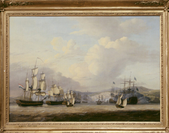 Aankomst van het Nederlands eskader ter rede van Algiers, 27 augustus 1816