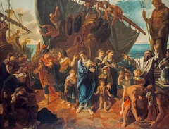 Agrippina Landing at Brundisium with the Ashes of Germanicus by Alexander Runciman