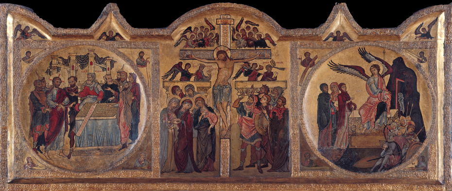Altarpiece with crucifixion from Soest