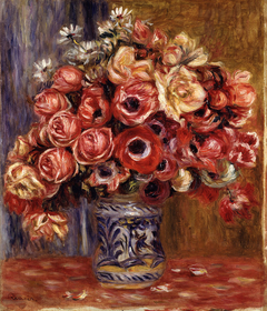 Anemones and Roses by Auguste Renoir