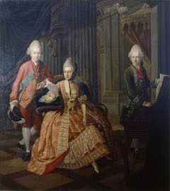 Anna Amalia von Braunschweig-Wolfenbüttel mit ihren beiden Söhnen by Anna Rosina de Gasc