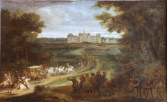 Arrivée de Louis XIV à Chambord by Adam Frans van der Meulen