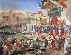 Arrivée du maréchal Randon à Alger en 1857 by Ernest Francis Vacherot