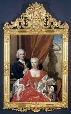 Berend van Iddekinge with his Wife and their Son by Philip van Dijk