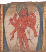 Bodhisattva Amoghapasa, Leaf from a dispersed Ashtasahasrika Prajnaparamita (Perfection of Wisdom) Manuscript by Anonymous