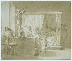 Bordeelscène by Nicolaes Knüpfer