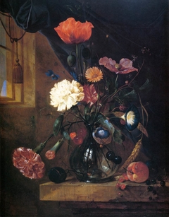 Bouquet in a Glass Vase by Jan Davidsz. de Heem