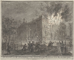 Brand in het stadhuis van Amsterdam, 1762 by Reinier Vinkeles