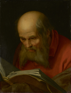 Bust Length of an Old Man Reading by Attributed to Anonymous