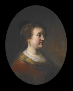Bust of a young woman, formerly known as Rembrandt's sister by Govert Flinck