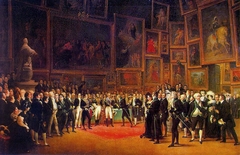 Charles X Distributing Awards to Artists Exhibiting at the Salon of 1824 at the Louvre
