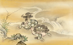 Chinese Lion by Kanō Tanshin