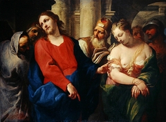 Christ and the Woman Taken in Adultery by Antonio Molinari