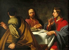 Christ with his two disciples at Emmaus by Anonymous