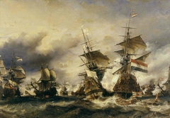 Combat du Texel, 29 juin 1694 by Eugène Isabey
