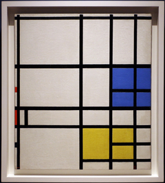 Composition No. 11, 1940-42--LONDON, with Blue, Red and Yellow by Piet Mondrian