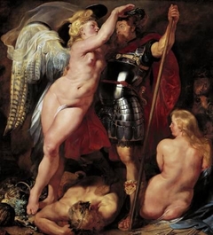 Crowning of the hero by Peter Paul Rubens