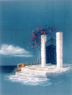 Cycladic Door by Τέτη Γιαννάκου