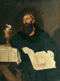 Der heilige Benedikt von Nursia by Hans Canon