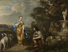 Double portrait of a young couple as Granida and Daiphilo