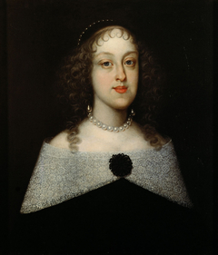 Erzherzogin Isabella Klara (1629-1685) in schwarzem Kleid, Brustbild by Anonymous