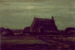 Farm with Stacks of Peat by Vincent van Gogh