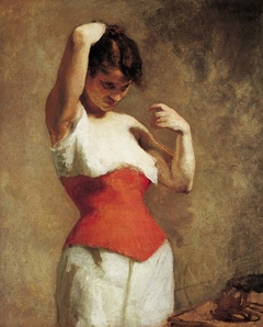 Femme au corset rouge by Adrien de Witte