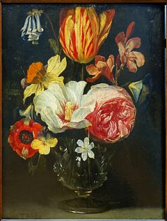 Fleurs dans un vase by Jan Philip van Thielen