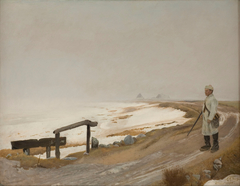 Foggy winter's day. Karrenæksminde by Laurits Andersen Ring