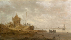 Fort on a River by Jan van Goyen