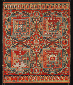 Four Mandalas of the Vajravali Cycle by anonymous painter