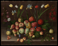 Fruit and Flowers by Orsola Maddalena Caccia